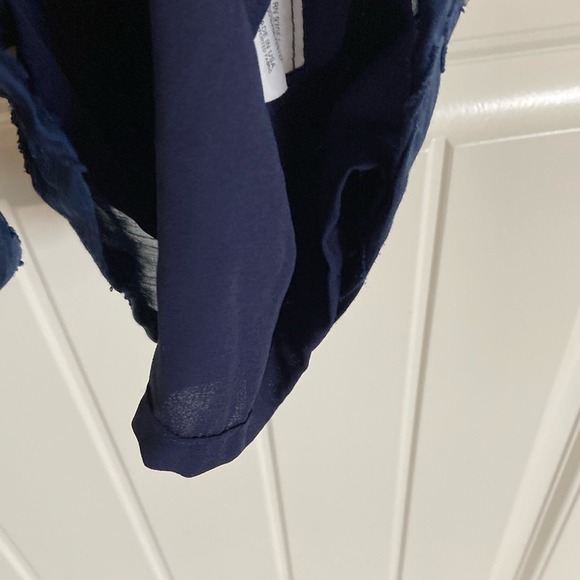 Three Eighty Two Womens Navy Star Romper Size M Nautical Americana Summer July 4 - Picture 7 of 13